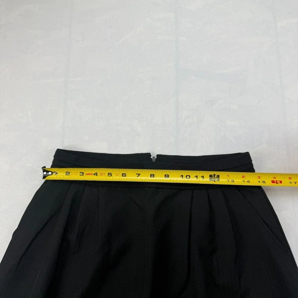 Vtg International Ladies' Garment Workers' Union Pleat Skirt Womens 13 Black USA
